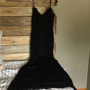 Black lace soft Summer dress